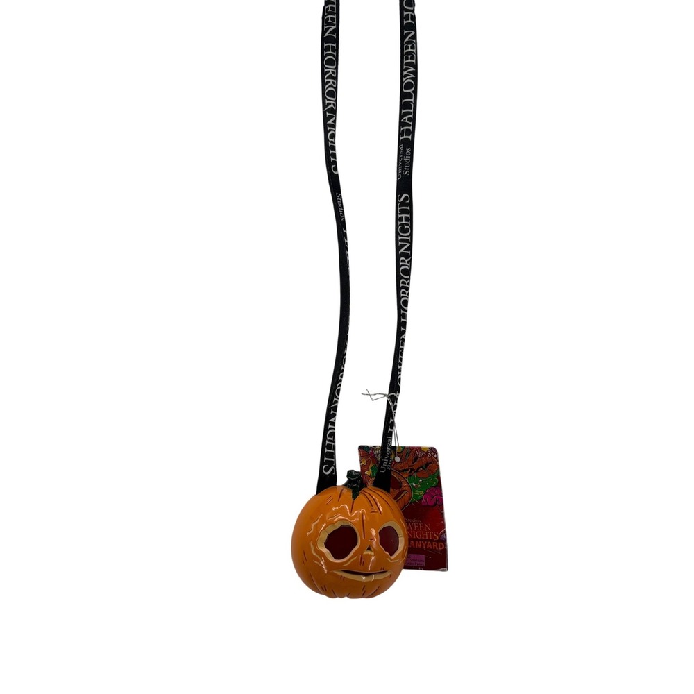 Universal Studios Halloween Horror Nights Pumpkin Head Lanyard‎ with Tag
